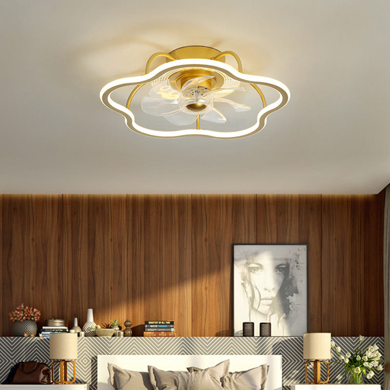 Modern Simple Invisible Fan Lamp Living Room Lamp Bedroom Dining Room Ceiling Lamp Children's Room Integrated Electric Fan Lamp