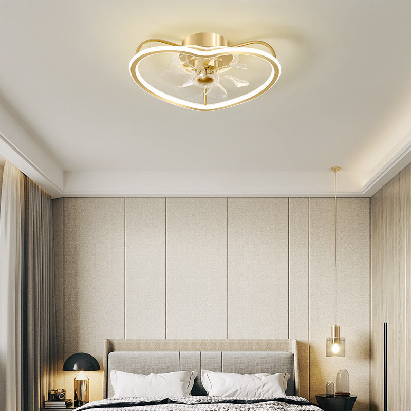 Modern Simple Invisible Fan Lamp Living Room Lamp Bedroom Dining Room Ceiling Lamp Children's Room Integrated Electric Fan Lamp
