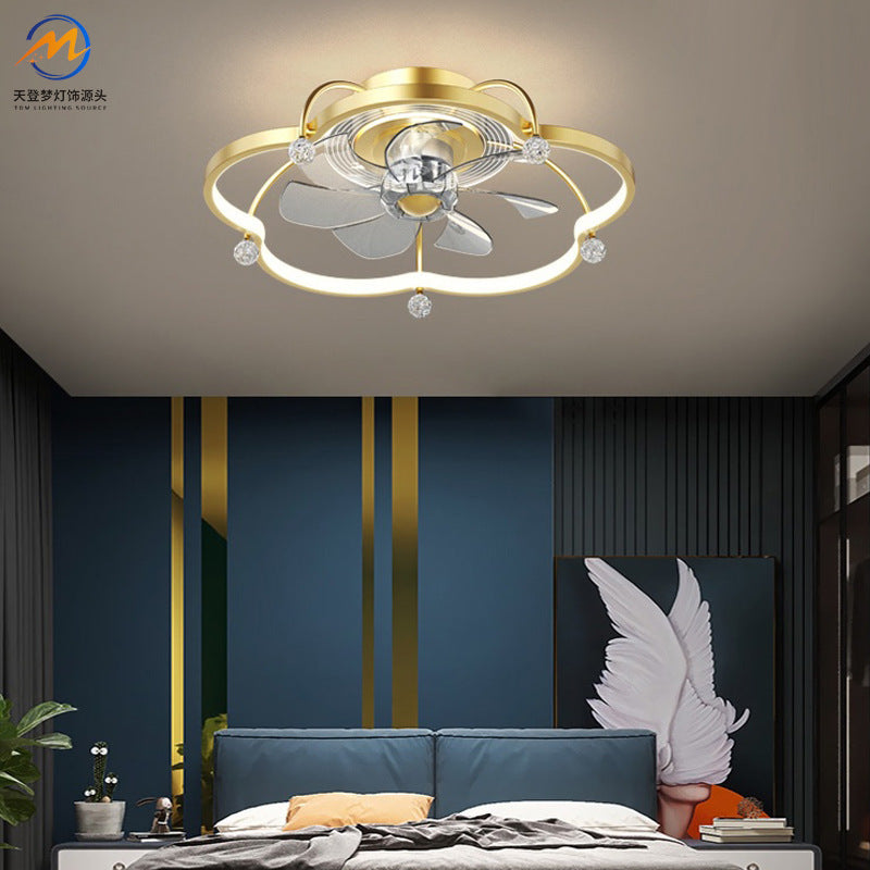 Modern Simple Invisible Fan Lamp Living Room Lamp Bedroom Dining Room Ceiling Lamp Children's Room Integrated Electric Fan Lamp