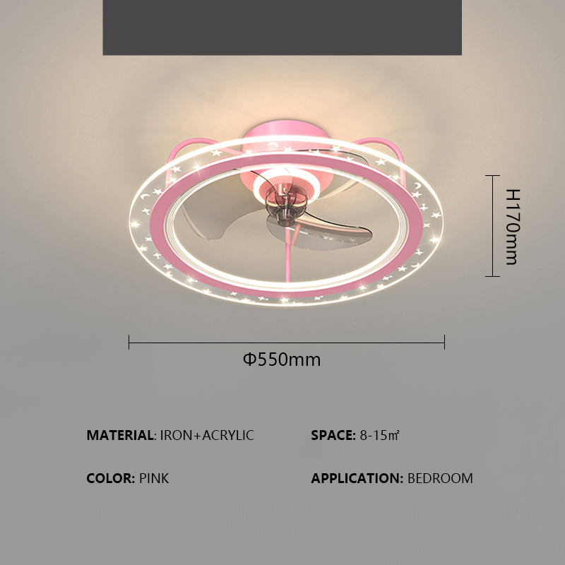 Modern ceiling fan LED lights are suitable for bedrooms, dining rooms and living rooms.